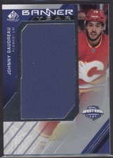 2021-22 Johnny Gaudreau UD SP Game Used Banner Year Relic #BYW-JG (G1145)