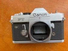 Original Canon FT Camera Body, Parts Or Repair. Shutter Works, Mirror Sticks.