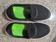 Oofos Damskie Rozmiar 7 Czarne Siatkowe Wsuwane Komfortowe buty