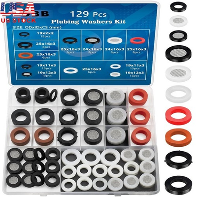 #ad #ad Plumbing Washer Set Gasket Kit Hose Seal Washer O Ring Connector Filter New $20.76