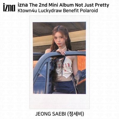 izna ジミン ktown4u ラキドロ トレカ 公式 izna The 2nd Mini Album Not Just Pretty Ktown4u Lucky Draw