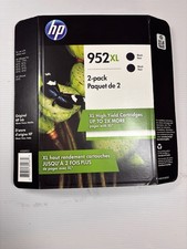 2-PACK HP GENUINE 952XL BLACK INK OFFICEJET PRO 8710 8720 8730 8740 SEALED 2020