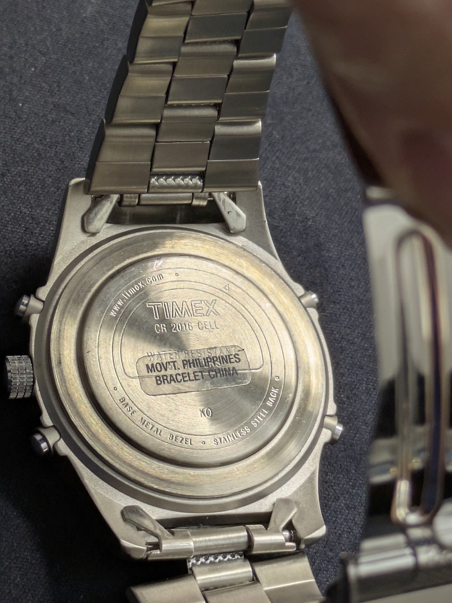 RARE TIMEX Expedition Budweiser Men's Watch T44653 Day Date 7.6