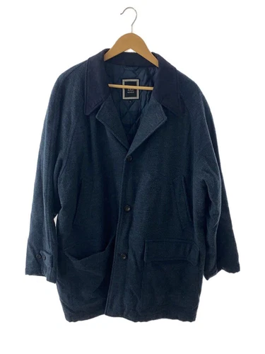 Christian Dior MONSIEUR altro cappotto L lana blu navy tinta unita ANS 4134