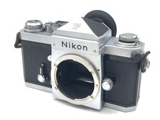 Nikon F Late Model Eye Level Silver 35mm Film SLR Camera Body F Mount Used H0706