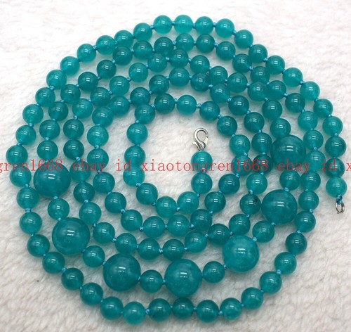 Long Natural Fashion 8mm&14mm Multicolor Gemstone Round Beads Necklace 54in - 第 112/129 張圖片