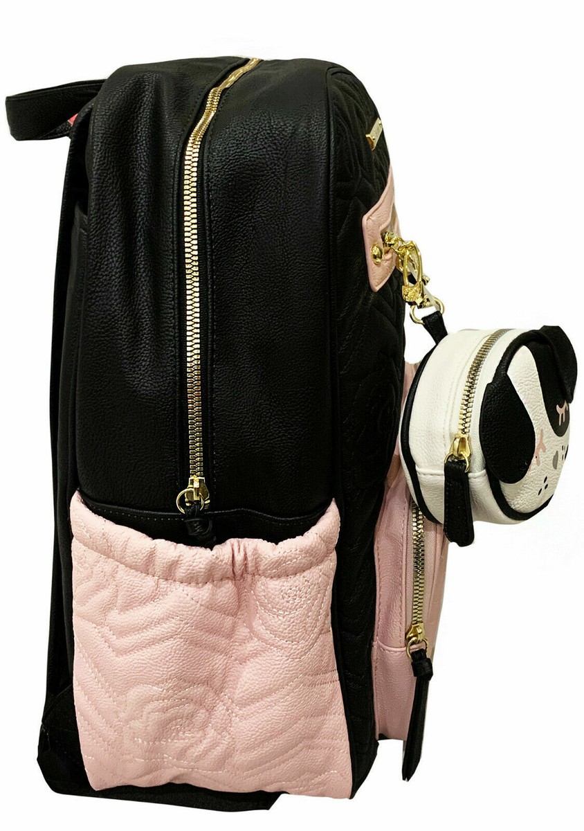 Betsey Johnson Diaper Bag Backpack Pink/Black Bag Charm  display picture 3