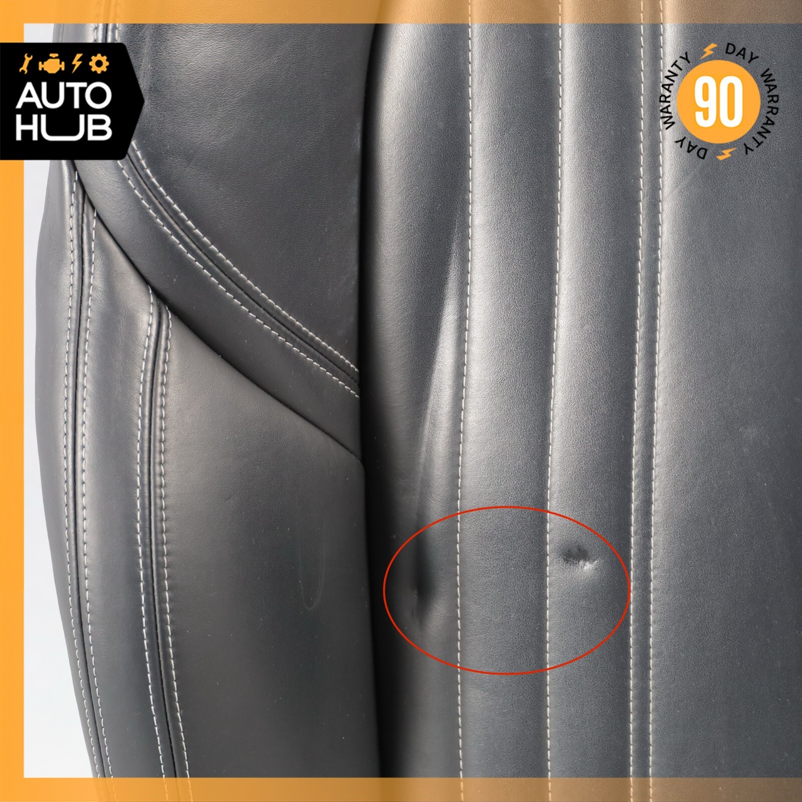 14-17 Maserati Ghibli M157 Front Left Top Upper Seat Cushion Black OEM 75k