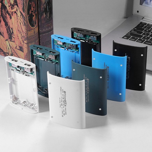 Power Bank Box 3X18650 Batterie Pack Bricolage Smart Charge Case 4 LED Lumière Double USB - Photo 12 sur 22