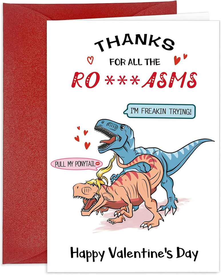 Funny Valentines Day Card for Him Her 4"X6" Naughty Valentines Day ...