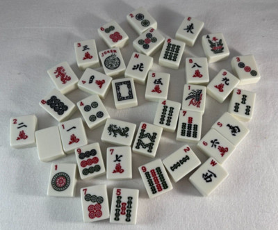 Mahjong Mah-Jongg Tile Replacements Spare White 1 1/8 x 7/8  x 1/2  YOU PICK