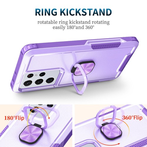 Hybrid Ring Stand Case Heavy Duty For Samsung Galaxy 23 S22 Ultra S21 S10 Plus - Picture 53 of 59