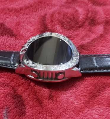 Vintage Black Armin All Steel Digital Quartz Watch Men Diamond