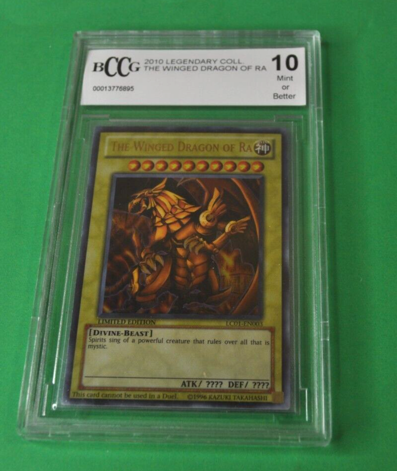 Yu-Gi-Oh 2010 Winged Dragon of Ra BCCG 10 Mint LC01-EN003 Legendary Collection