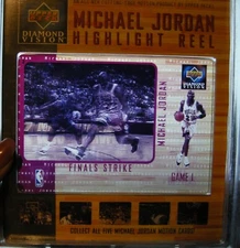 1997 Upper Deck Michael Jordan Diamond Vision Highlight Reel #3 Finals Strike