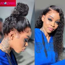 360 Lace Frontal Wig Pre Plucked with Baby Hair Kinky Curly 100 Human Hair Wigs