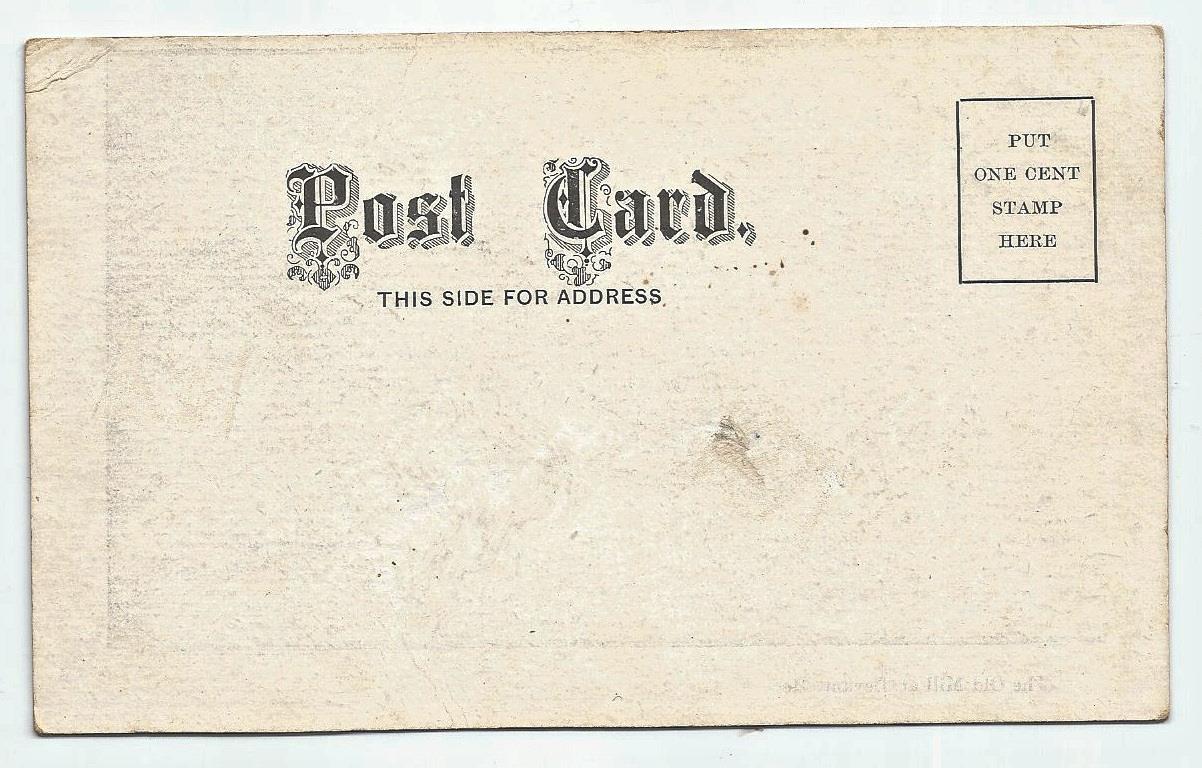 The Old Mill At Levant Maine Antique Postcard View