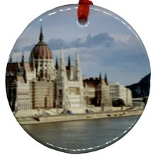 Budapest Parliament Hungary Christmas Ornament Souvenir Travel Gift
