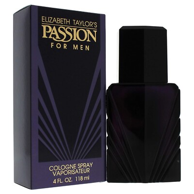 Passion by Elizabeth Taylor For Men 4 oz Cologne Spray New In Box SEALED