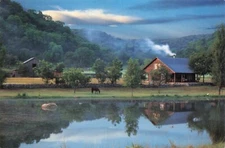 Siesta Valley Ranch Texas Hill Country Medina County Texas 6x4 Postcard CP403