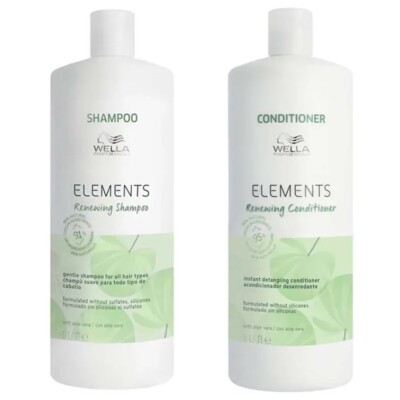 Wella Elements Renewing Shampoo 1000ml + Conditioner 1000ml Duo