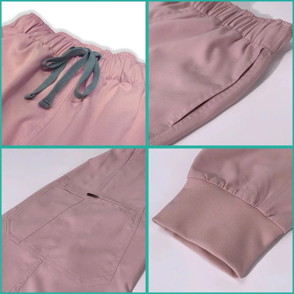Cuidado de la salud Escuela de Medicina Accesorios Enfermera Ropa de Trabajo Uniforme Exfoliante Pantalón para Correr Foto 4 de 4