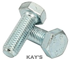 M20 (20mm Ø) SET SCREWS FULLY THREADED BOLTS GRADE 8.8 HIGH TENSILE ZINC PLATED