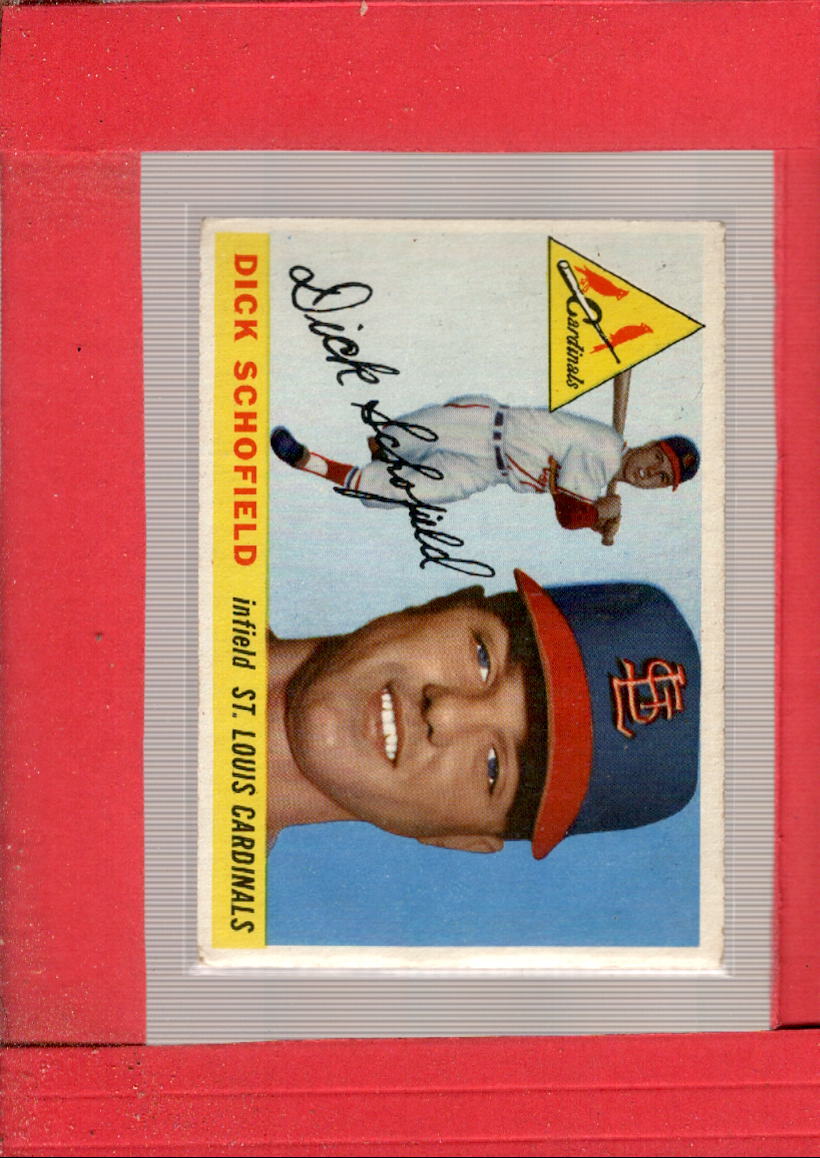1955 Topps #143 Dick Schofield VG/EX Very Good/Excellent Cardinals ID:64779
