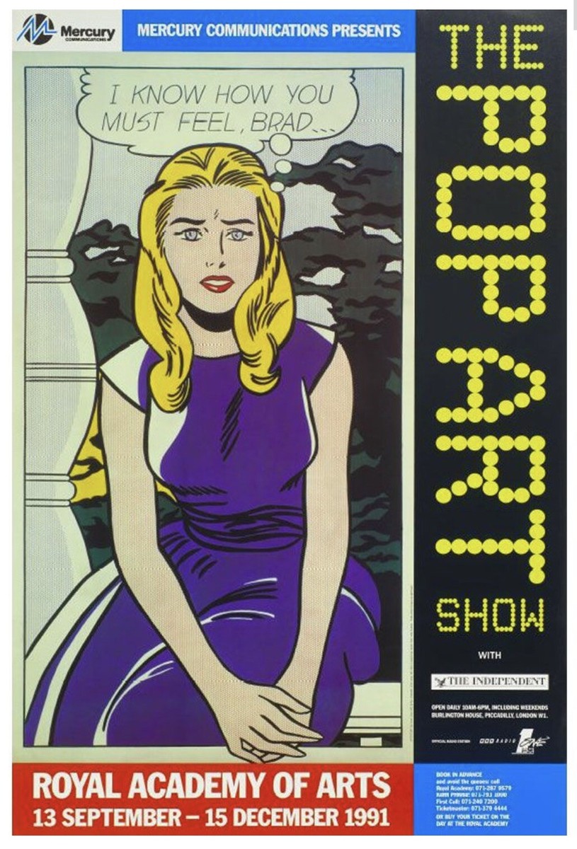 Roy Lichtenstein RA 250th Year Anniversary Poster. The Pop Art