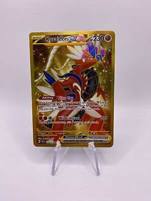 2023 Pokemon Scarlet & Violet Gold Koraidon EX Hyper Rare 254/198 – Mint  Collectables