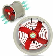 12" Explosion-proof Axial Fan Pipe Spray Booth Paint Fumes Exhaust Fan 1342CMF