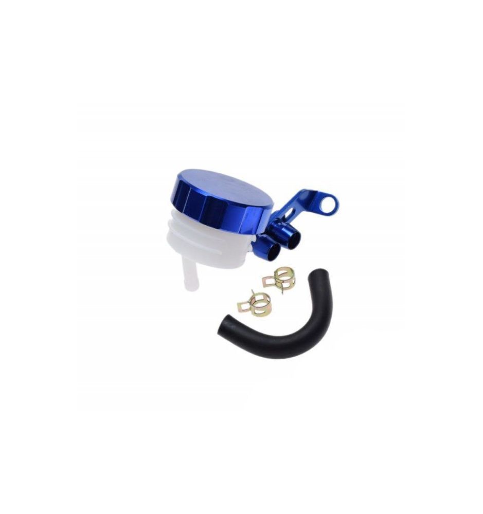Réservoir de liquide de frein universel bleu - Bocal moto version B en alu