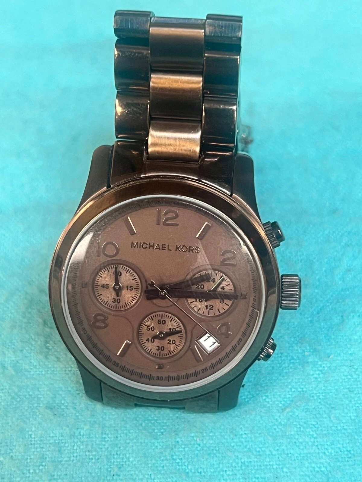 Michael Kors MK5492 Orologio da polso da donna cronografo molto pulito in buone condizioni