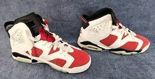 Nike Air Jordan 6 Retro GS Carmine Size 5.5Y 2020 384665-106  u-14D