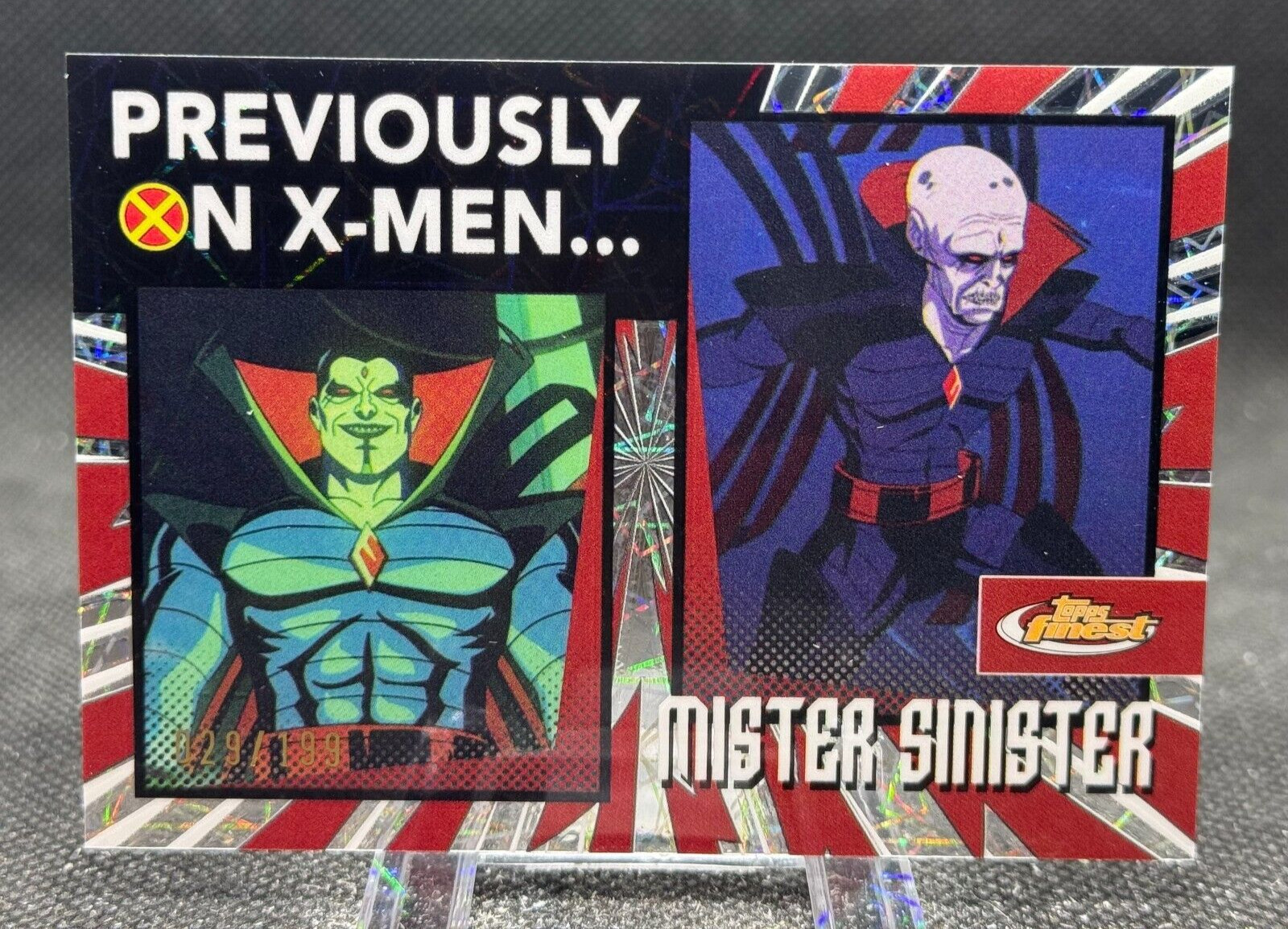 2025 Topps Finest X-Men '97 Previously On Mister Sinister Laser /199 #PO-16