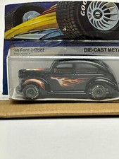 Hot Wheels Real Riders Goodyear Tires 1940 Ford 2 Door Sedan, Gray Hubs, #2