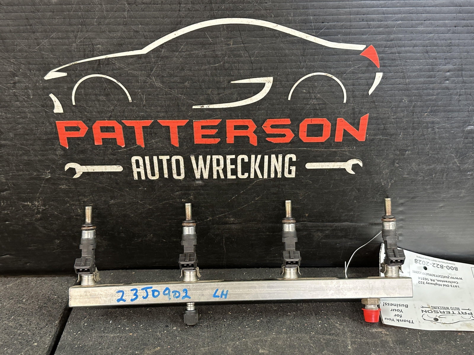 09-19 MASERATI GRANTURISMO 4.7 M145 DRIVER LEFT LH FUEL INJECTORS W/RAIL LINE