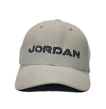 Vintage Air Jordan Cap SZ L XL Baseball Nike Hat Flexfit 2003 Gray Black
