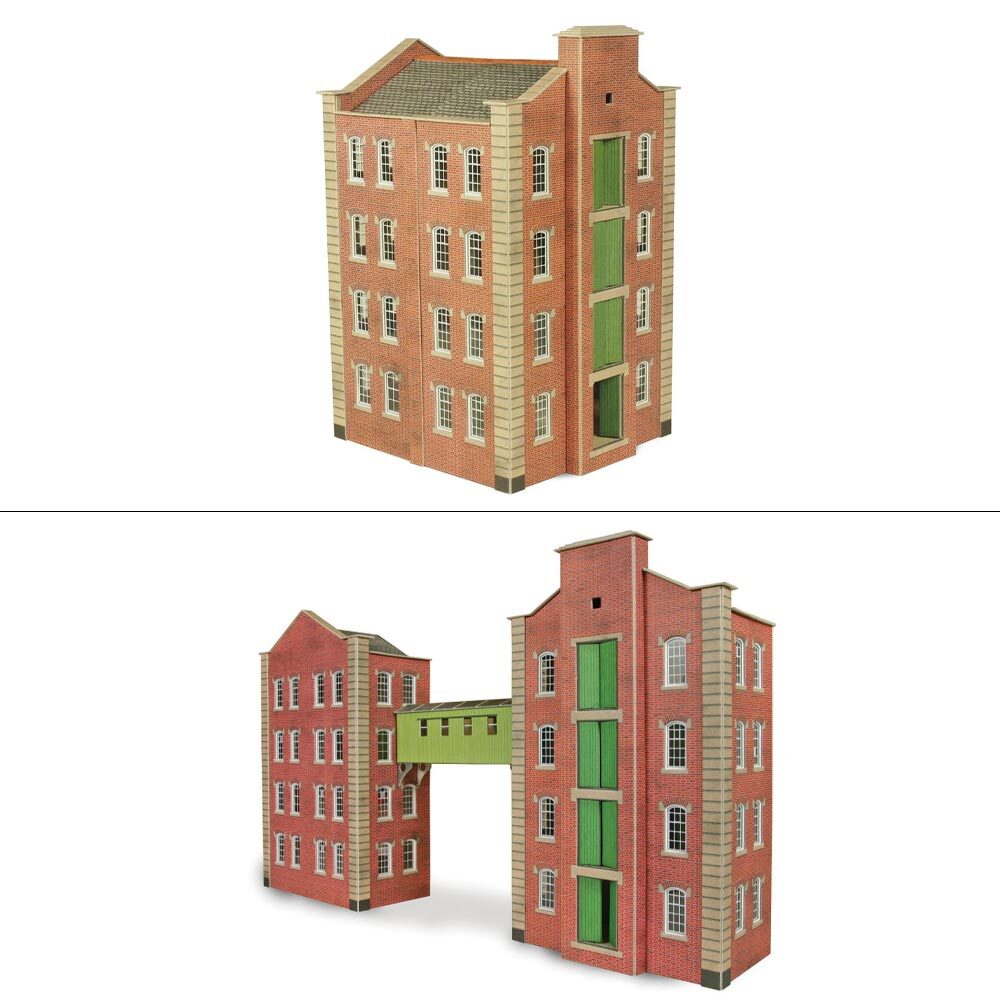 Metcalfe PO282 Warehouse/Red Brick Industrial Factory Building OO