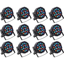  12 Rockville RockPAR50 LED RGB Compact Par Can DJ/Club DMX Wash Lights