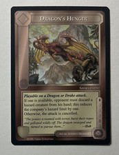 MIDDLE-EARTH CCG MECCG DRAGON'S HUNGER THE DRAGONS RARE LOTR NEVER PLAYED