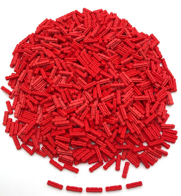 Lego 1000 New Red Technic Axle 2L Notched Pieces