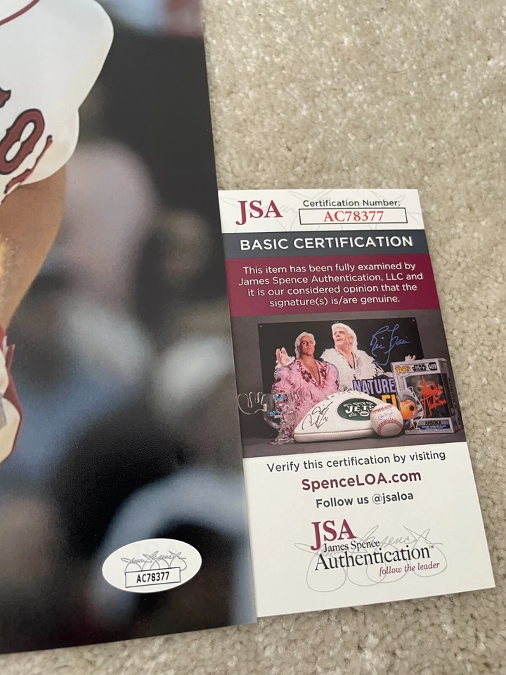 Johnny Damon signed photo 11x14 JSA COA autographed Boston Red Sox - Image 3 of 3