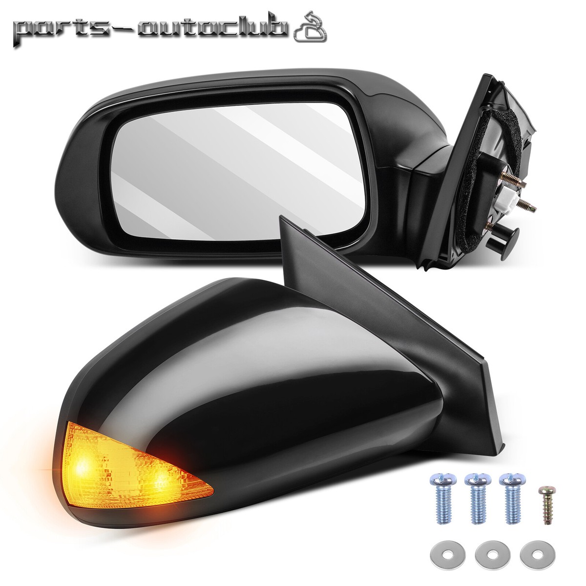Pair Of Power Door Mirrors With Turn Signals For Scion TC 2005-2010 - Paint To Match
