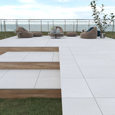 White porcelain paving patio slabs tiles |600x900x20mm | SPECIAL OFFER