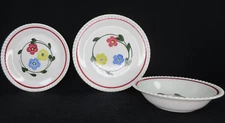 Blue Ridge Pottery-Two Small Plates and Bowl-6" & 7"
