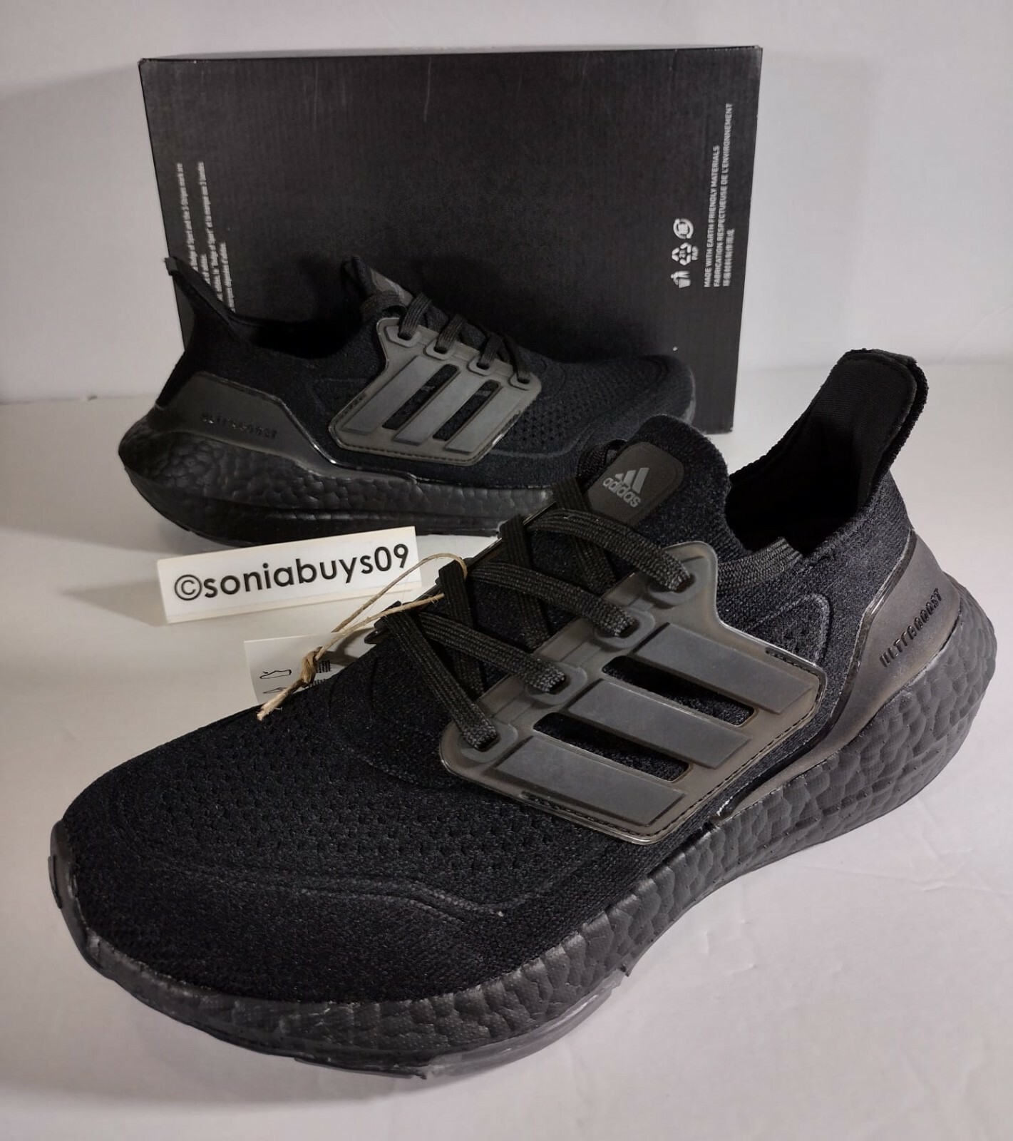 Adidas Ultraboost 21 Running Shoes, FY5390, Black, Youth Size 5 | eBay