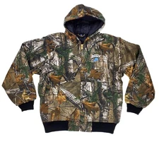 Dunbrooke Apparel NFL Men's Detroit Lions Real Tree Camo Canvas Heavy Jacket