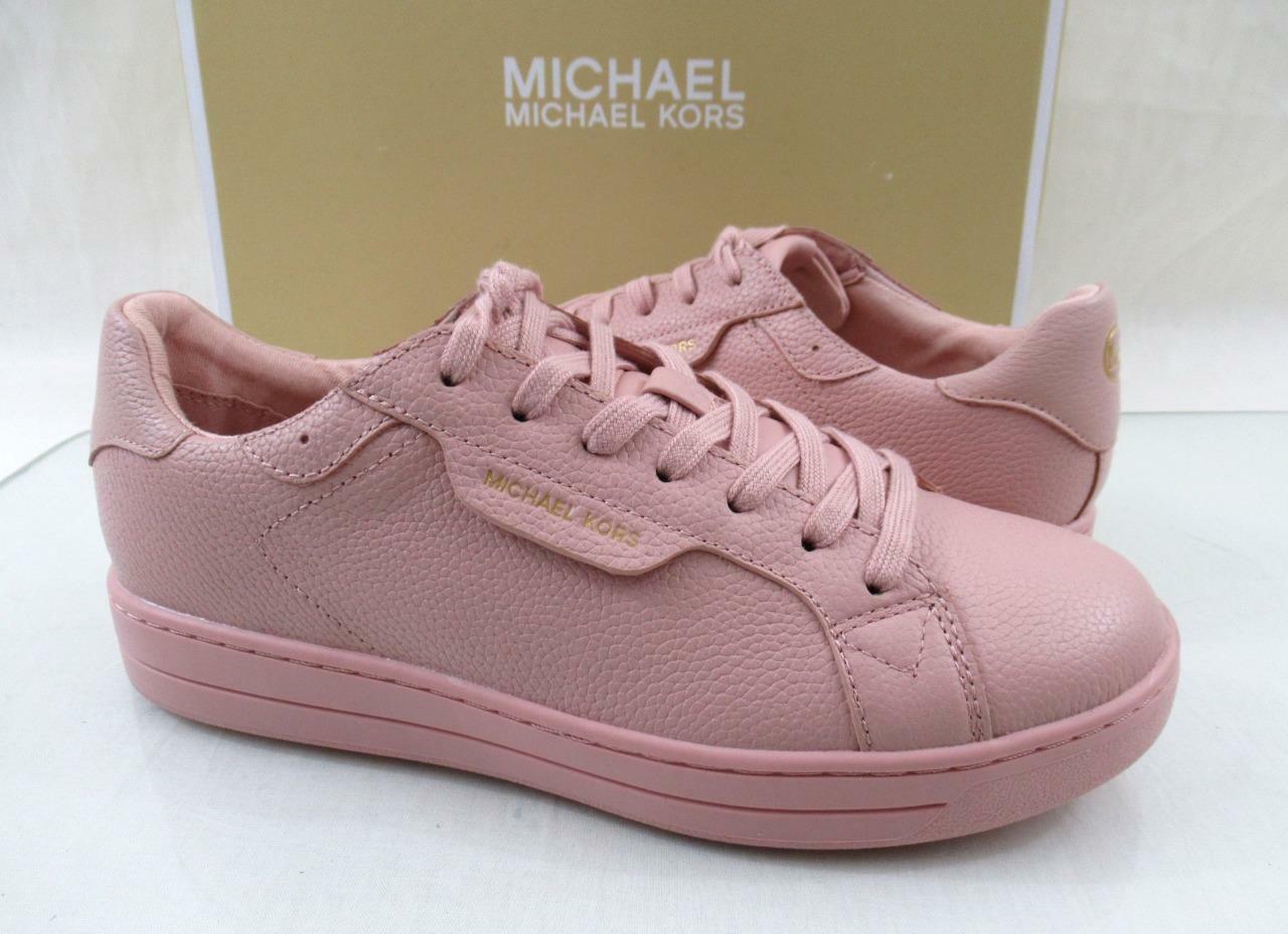 Michael Kors Keaton Lace Up Designer Sneakers MK Logo Pink Smokey Rose Size  6.5 | eBay