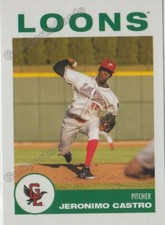 2019 Great Lakes Loons Jeronimo Castro RC Rookie Los Angeles Dodgers